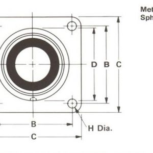 No-500-Pillow-Block-Dimensions--Square-Flange-